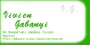 vivien gabanyi business card